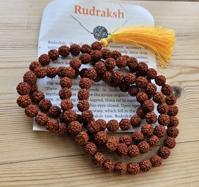 Mala (108 perler) - Rudraksha 8 mm