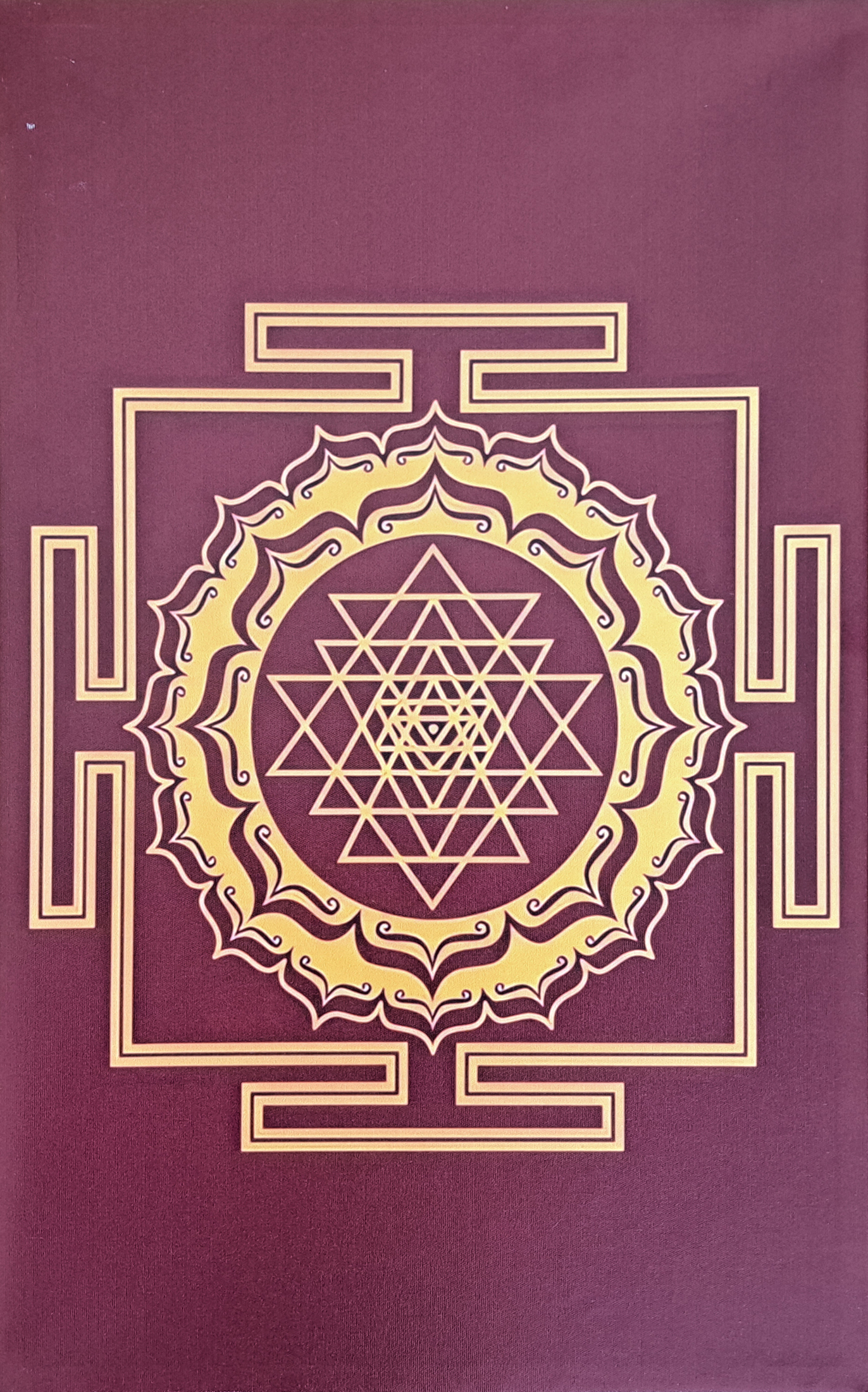 Sri Yantra på treramme 35x55 2 stk kr 375